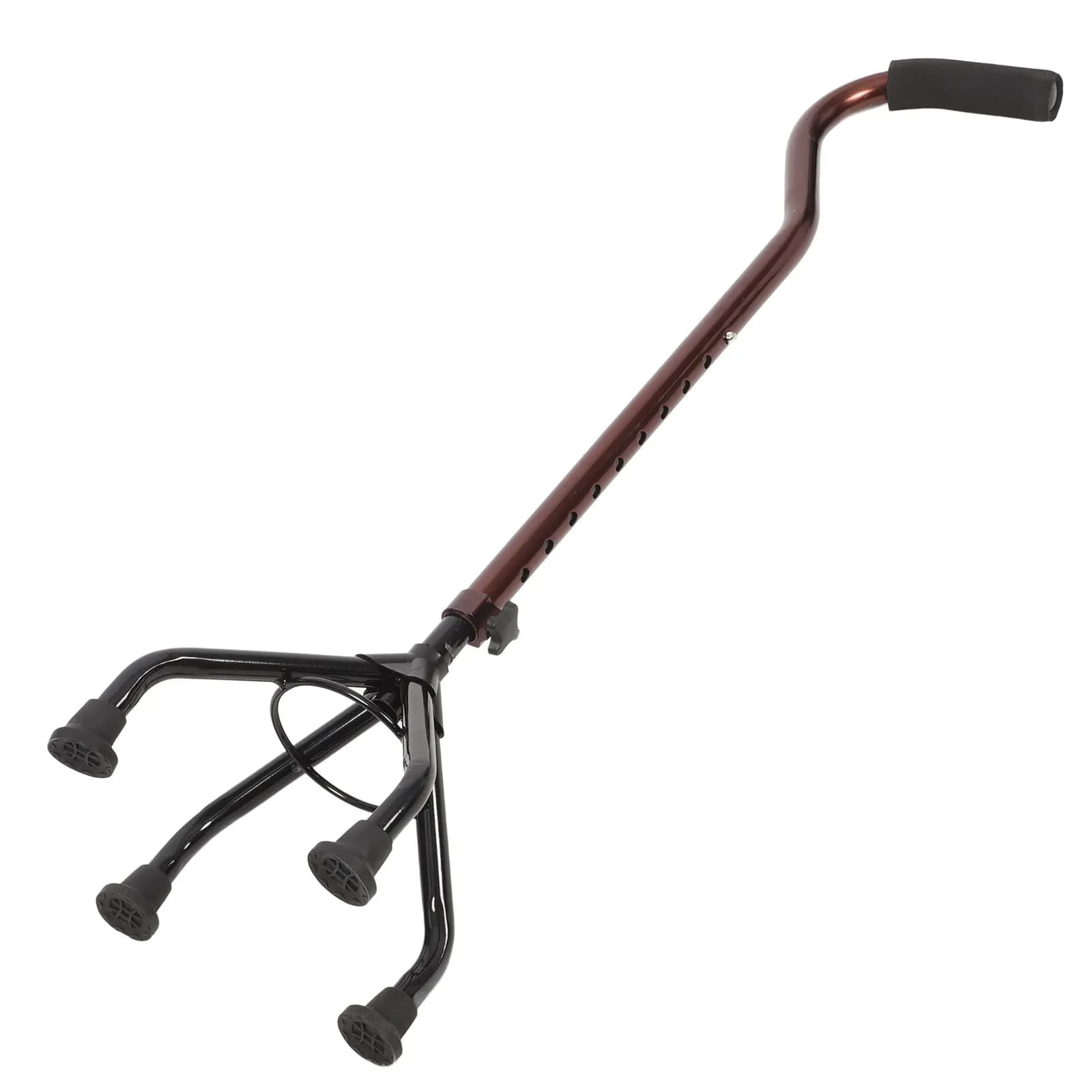 Adjustable Aluminum Walking Cane Ergonomic Non-Slip Trekking Pole for Elderly Seniors Hiking Mountaineering Camping Outdoor
