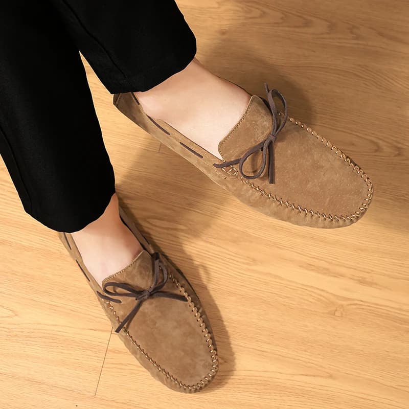 Scarpe da uomo alla moda in vera pelle, casual estive, mocassini classici eleganti da uomo, slip-on, scarpe basse da uomo, scarpe da guida da uomo