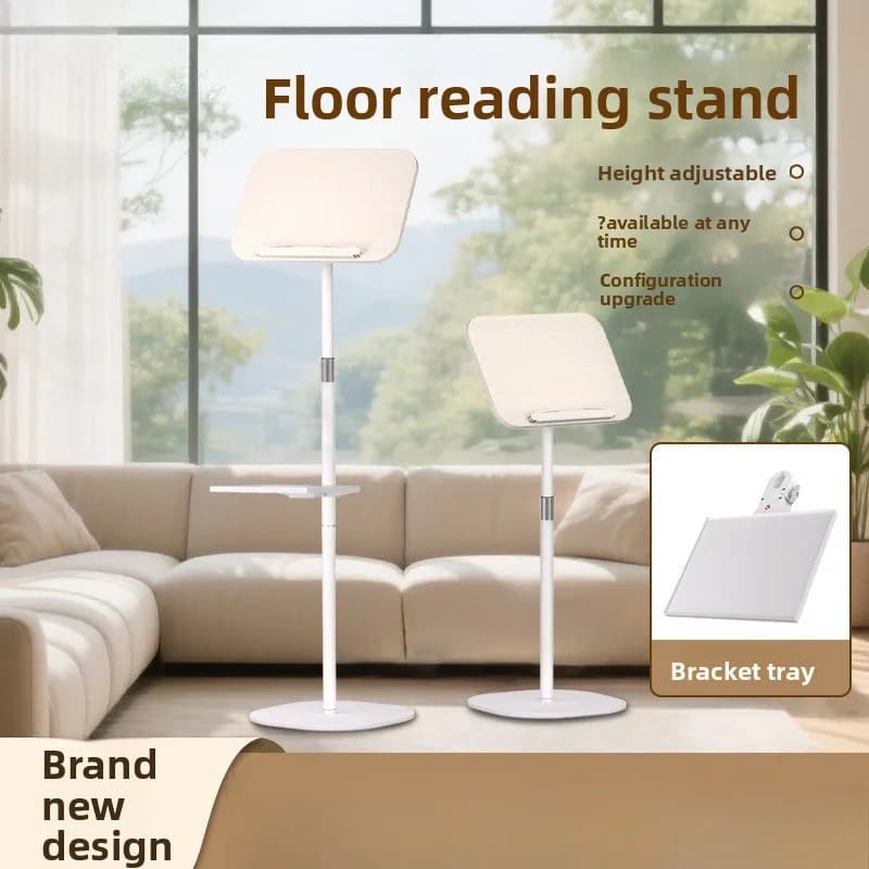 Supporto per lettura sollevabile da terra a soffitto, anti-inginocchiamento, pieghevole e portatile, per letto e cellulare