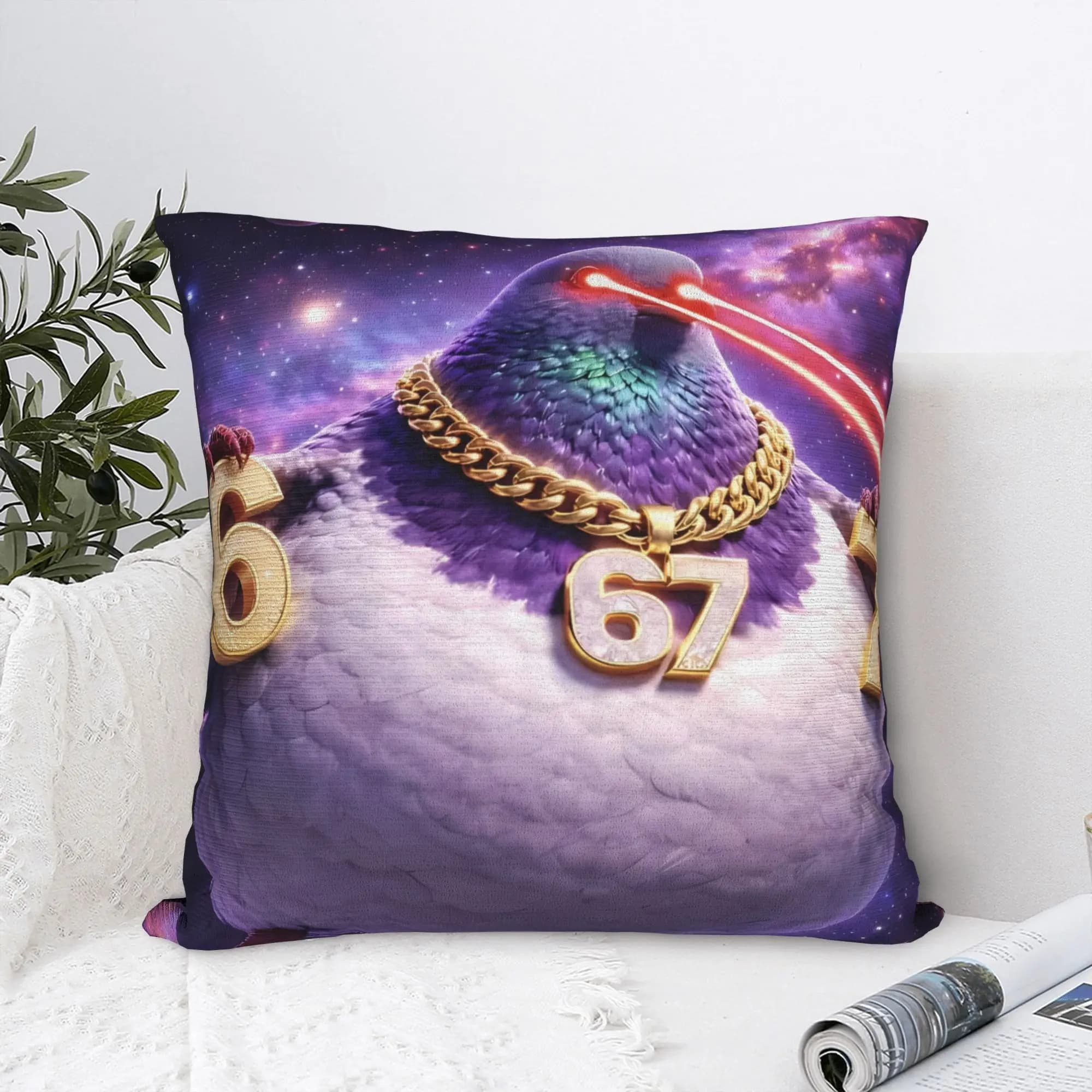 Pillow Case Tuff Laser Aura 6 7 Graphic Pillow Cover For Chair Sofa Home Decor Cute Funny Pillowcases
