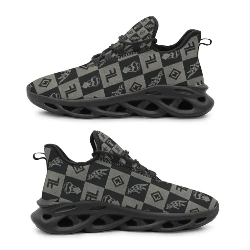 Ladies Men Running Shoes Sports Shoes，Checkerboard pattern，Stylish and Comfortable，Suitable for Outdoor Activities，Durable Mater