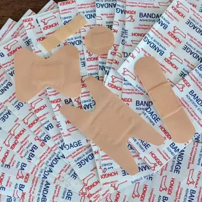 100 cerotti impermeabili a forma speciale, a forma di farfalla, a forma di H, per la cura delle ferite alle articolazioni, kit di pronto soccorso