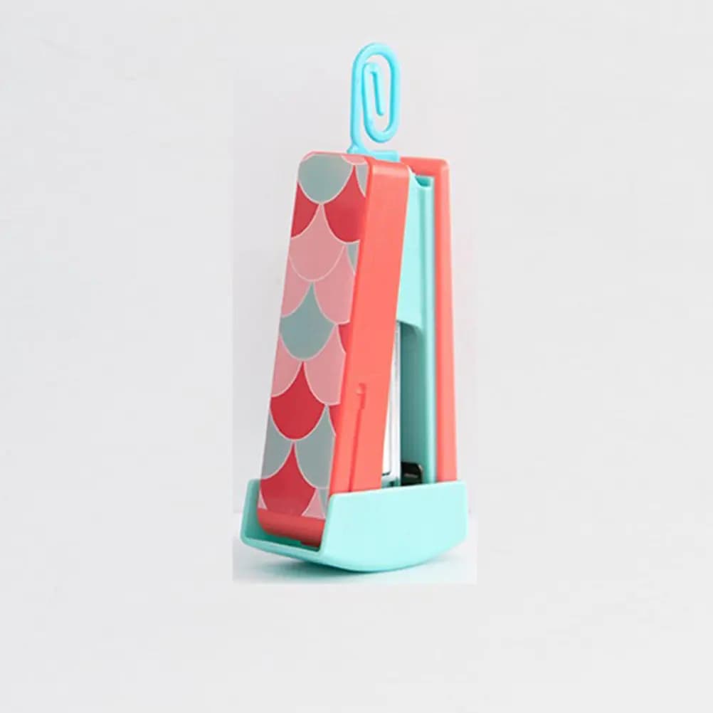 1 mini cucitrice portatile, leggera, dal design compatto, cucitrice manuale, articoli di cancelleria per studenti, forniture per ufficio