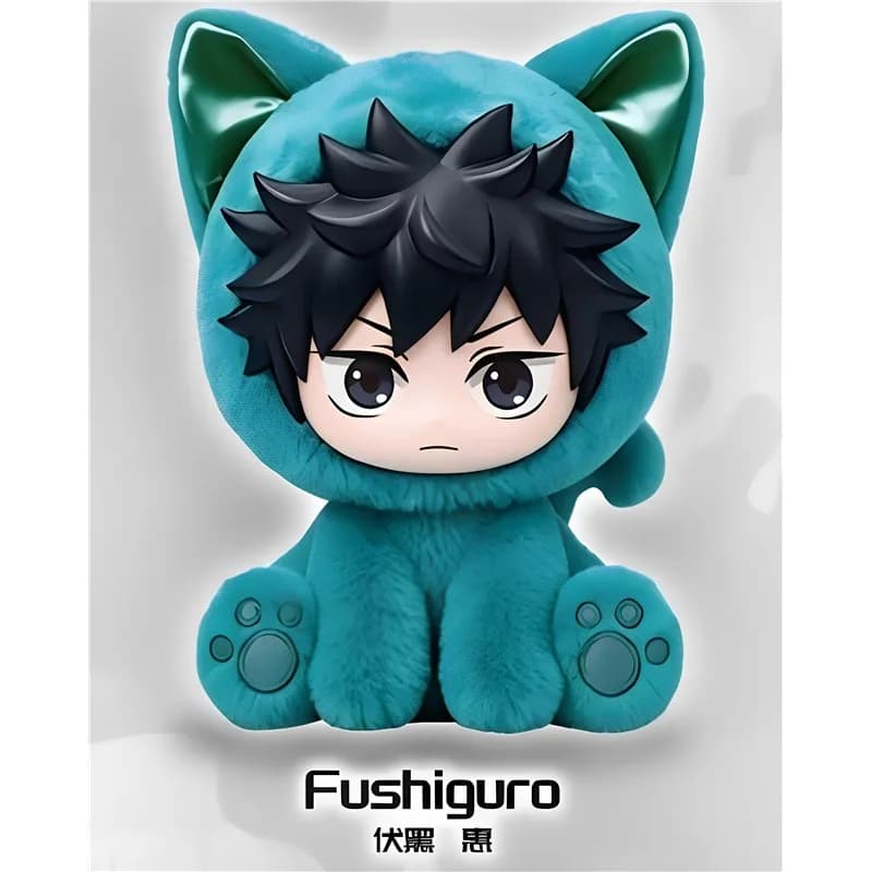 New In Stock Original EAKI Jujutsu Kaisen Cat Sitting Party Plush Pendant Trendy Blind Box Figurine Model Toy Cute Present