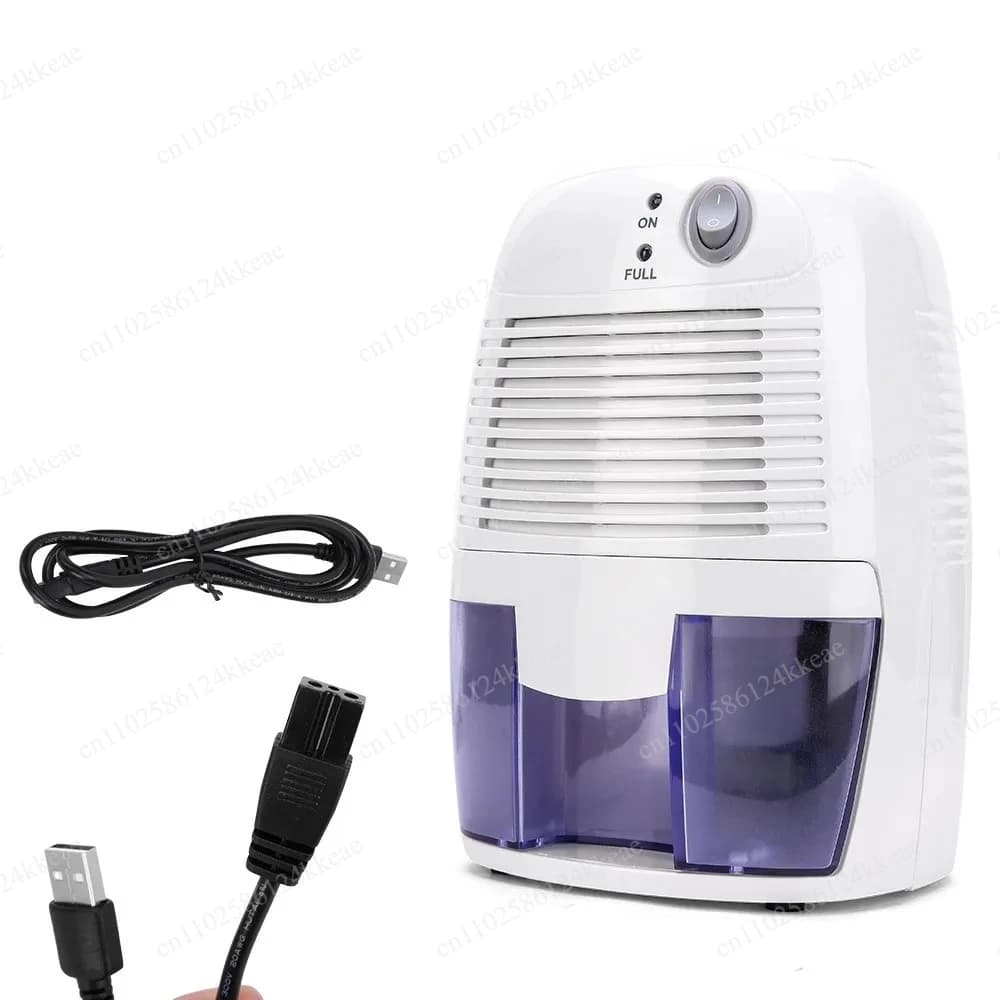 Portable Dehumidifier Air Purifier USB Silent Humidity Absorbent Air Dryer For Home Rooms Office Kitchens Deodorizer Dryer