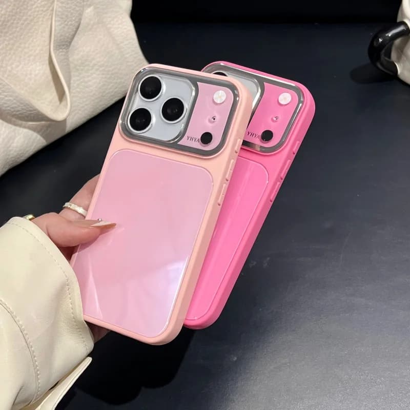 Custodia Protettiva Rigida Antiurto in Vetro Lucido Effetto Gelatina di Lusso per iPhone 17 16 15 14 13 12 Pro Max con Protezione Fotocamera - Trasforma il tuo iPhone in un 17