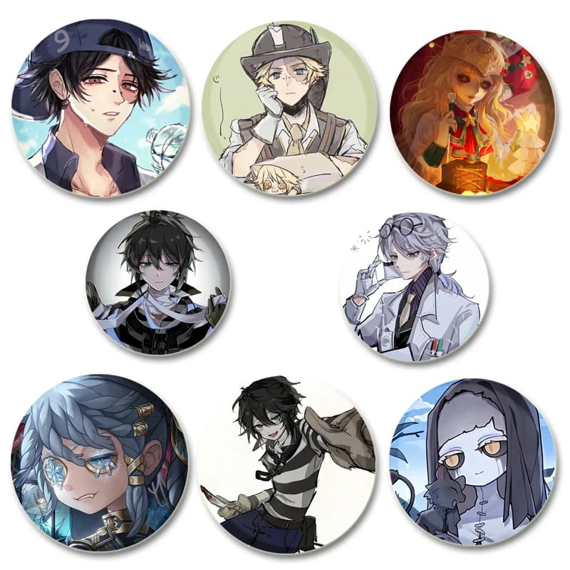 Gioco Anime Identity V Badg per zaino Cothes Accessorie Collezione anime Spille Decorazione Regali Spille cartoni animati fatte a mano