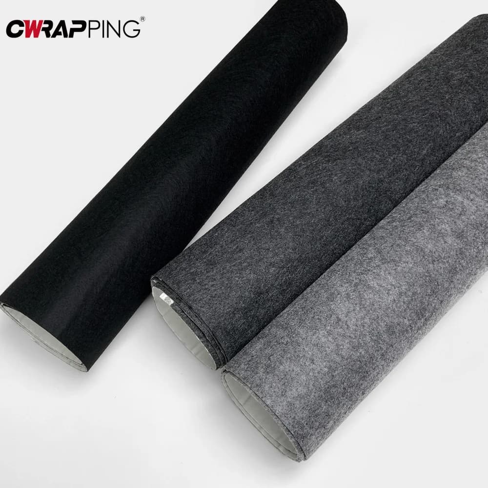 Auto Fodera Tappeto Feltro FAI DA TE Auto Adesivo Tessuto Non Tessuto Sovvenzione Rinnova Feltro Tappeto Interni Riparazione Adesivi per Auto 50x100 cm