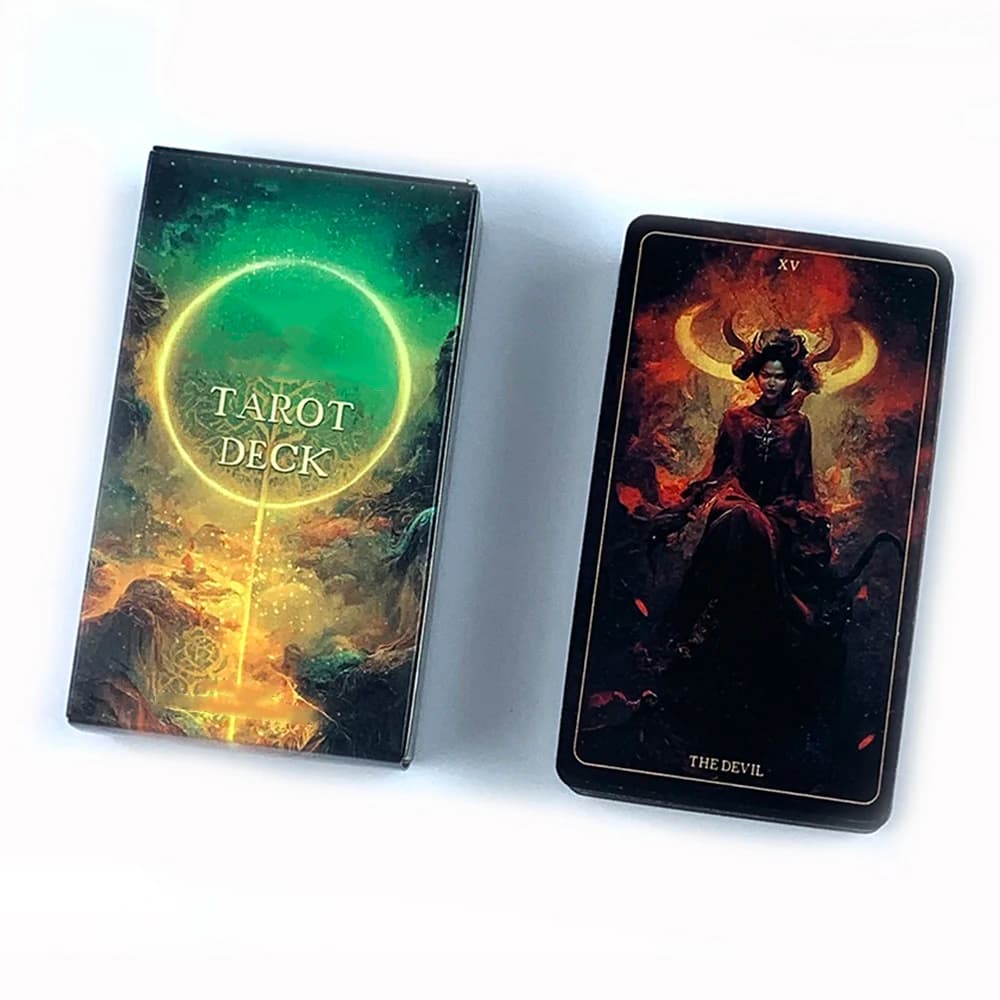 Mazzo di tarocchi da 78 carte, gioco di divinazione del destino, giochi da tavolo, strumenti per l'intrattenimento per feste in famiglia, guida spirituale e per collezionisti