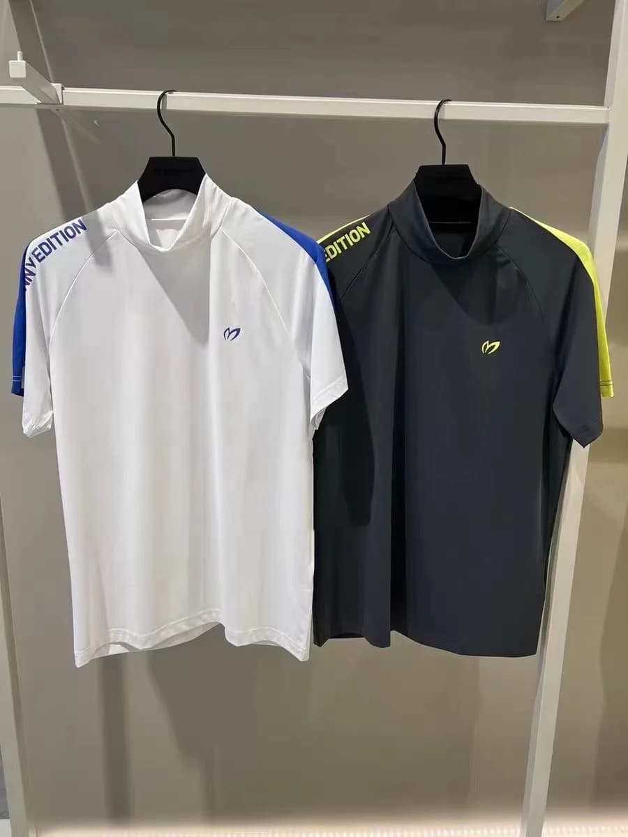 New Summer Men's Golf Clothing Short Sleeve T-Shirt Shirt GOLF Ball Sport Quick Dry Breathable Top Quality Material