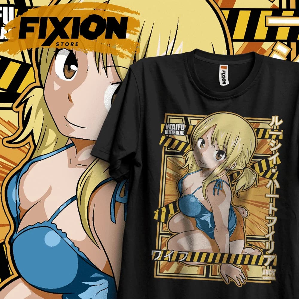 Fairy Tail – Lucy EB Anime T Shirt Manga Regalo per gli amanti degli anime Cotone di tutte le dimensioni