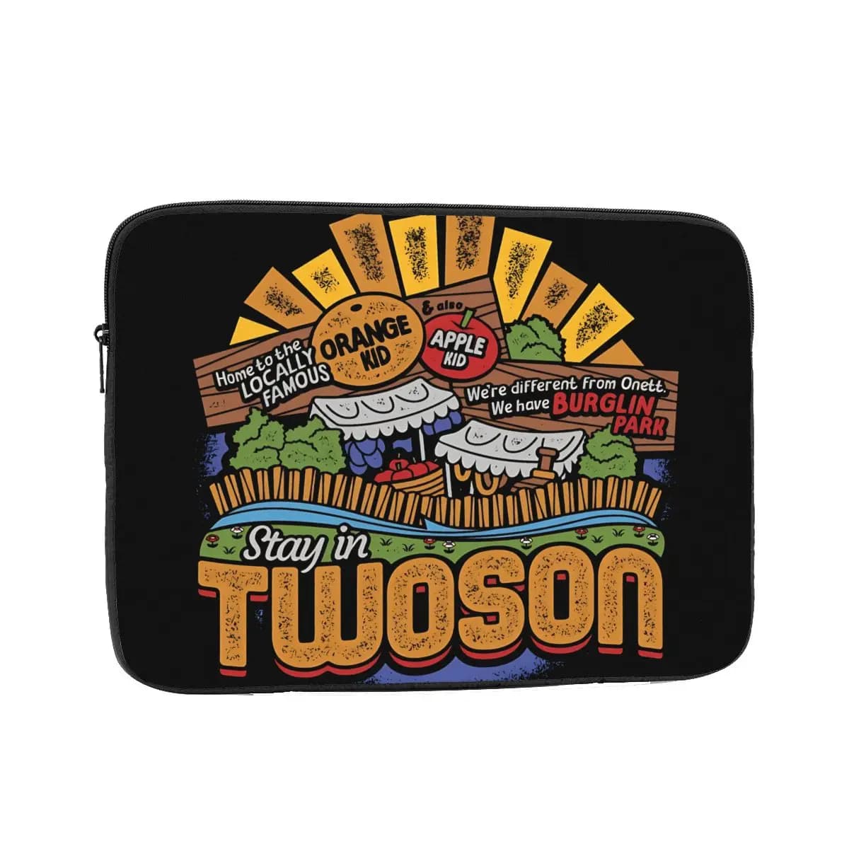 Earthbound Visit Twoson Custodia per laptop 10 12 13 15 17 pollici Borsa per notebook Custodia antiurto