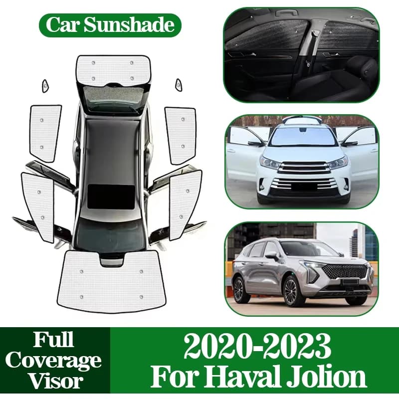Auto Parasole Visiera Per Haval Jolion GWM 2020-2023 Anti-Uv Privacy Blocks Riflettore Copertura Completa Parasole Parabrezza Trim Visiera
