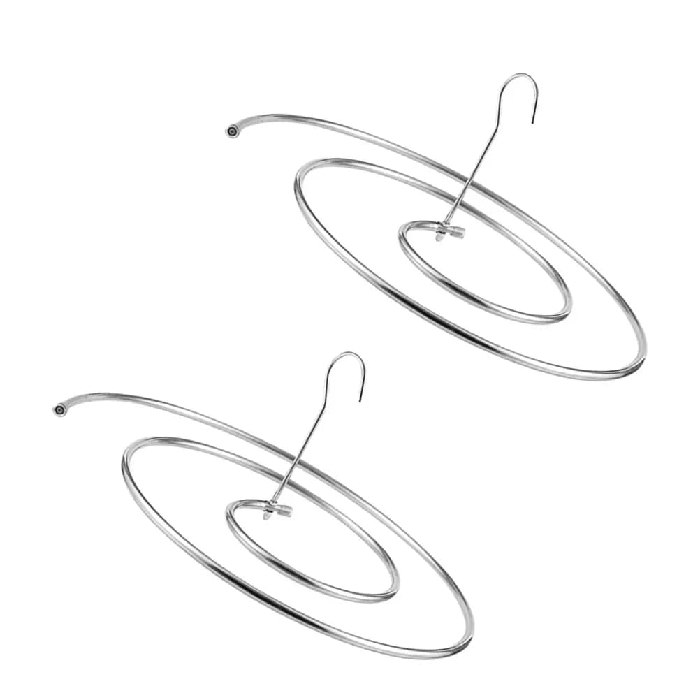 2 Metal Spiral Stendibiancheria Parts, Blank for Covers and Sheets, Anti-wind, Multifunction for Home