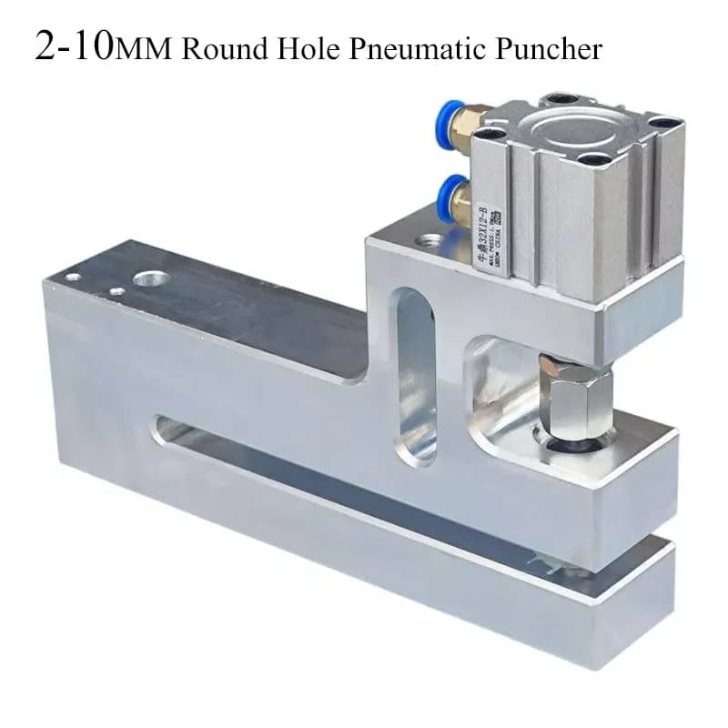 1-10MM Round Hole Pneumatic Puncher Plastic Bag Punch Machine Material Passing Width 150Mm Packaging PP Film PE Punching