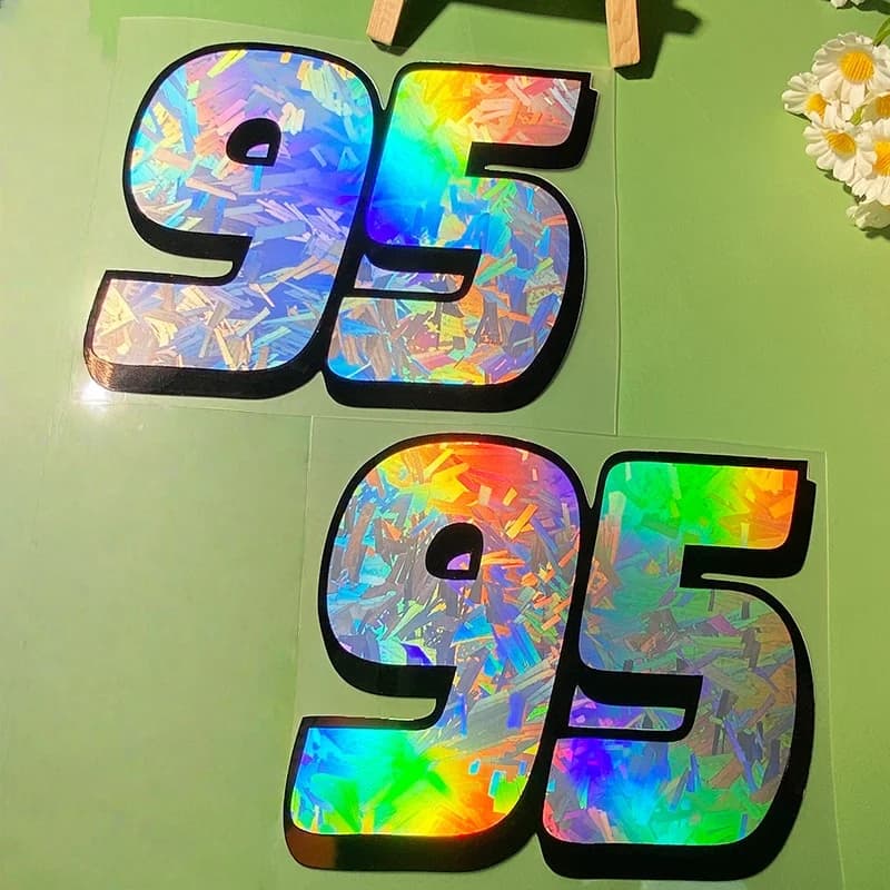 Racing Number 95 Adesivi moto per serbatoio carburante moto Carenatura anteriore Scatola casco fai da te Decalcomanie in vinile impermeabili Decori scooter