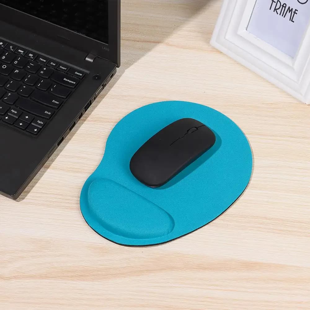 Tappetino per mouse con supporto per polso per ufficio domestico Comodo tappetino per mouse con poggiapolsi in spugna antiscivolo Tappetino per mouse ergonomico morbido e addensato