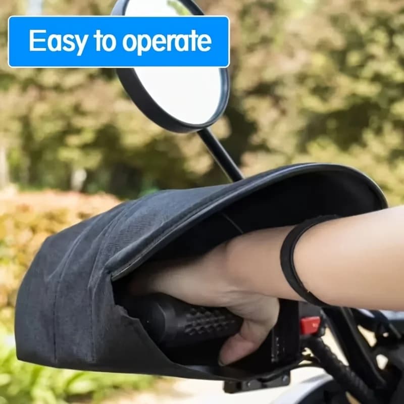 2-piece Motorcycle Handlebar Windshield Cover Windshield Glove Riding Gloves Suitable for Bicycle and Motorcycle Handlebars