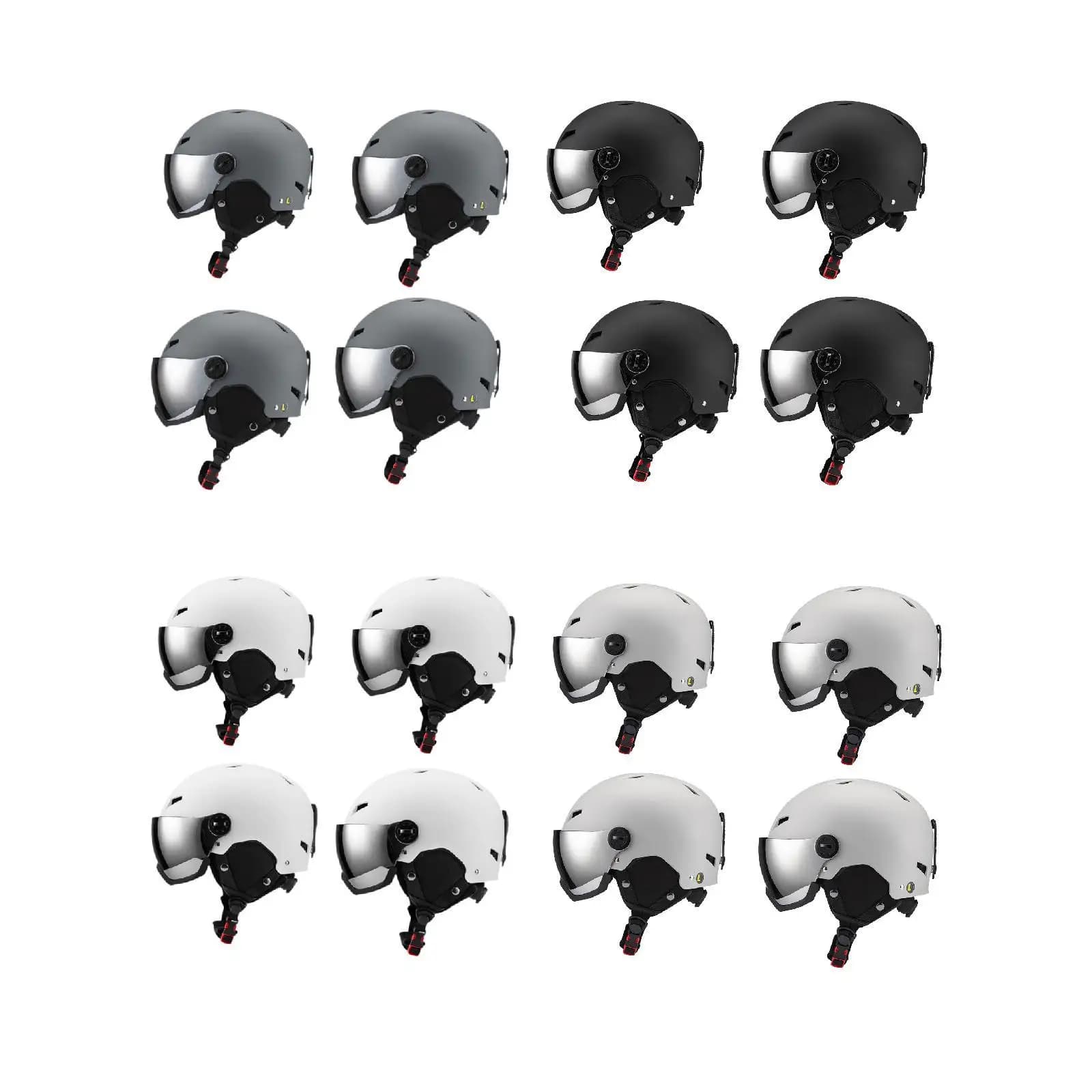 Casco da Snowboard per Adulti, Caldo e Traspirante, per Sport Invernali all'Aperto, per Uomini e Donne, Casco da Sci con Occhiali