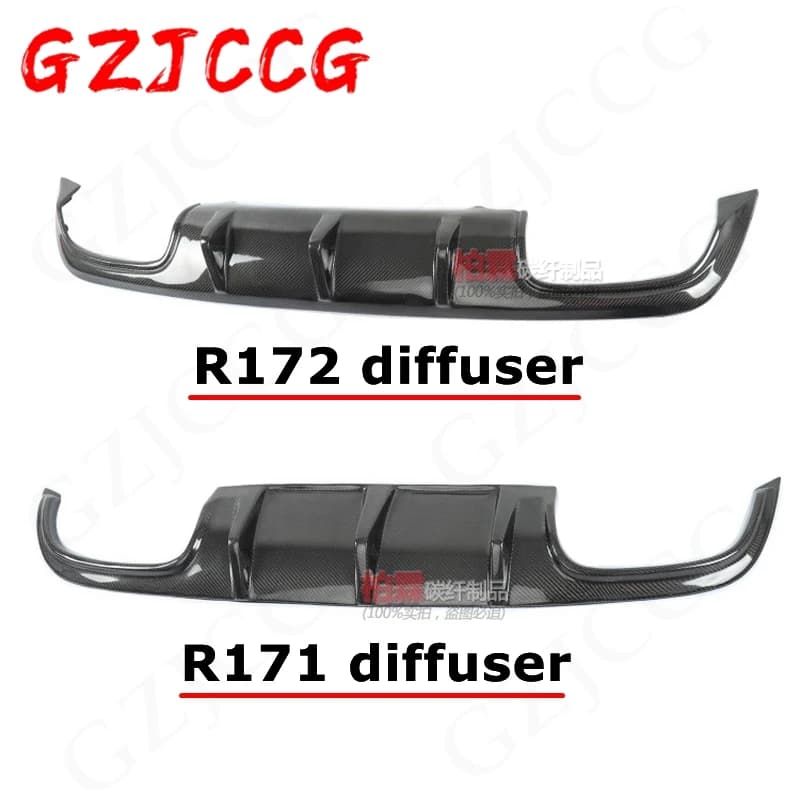 (Only suitable for AMG version) spoiler diffuser cover for Benz SLK Class R171 R172 SLK200 SLK250 300 350 SLK55 2005-2019