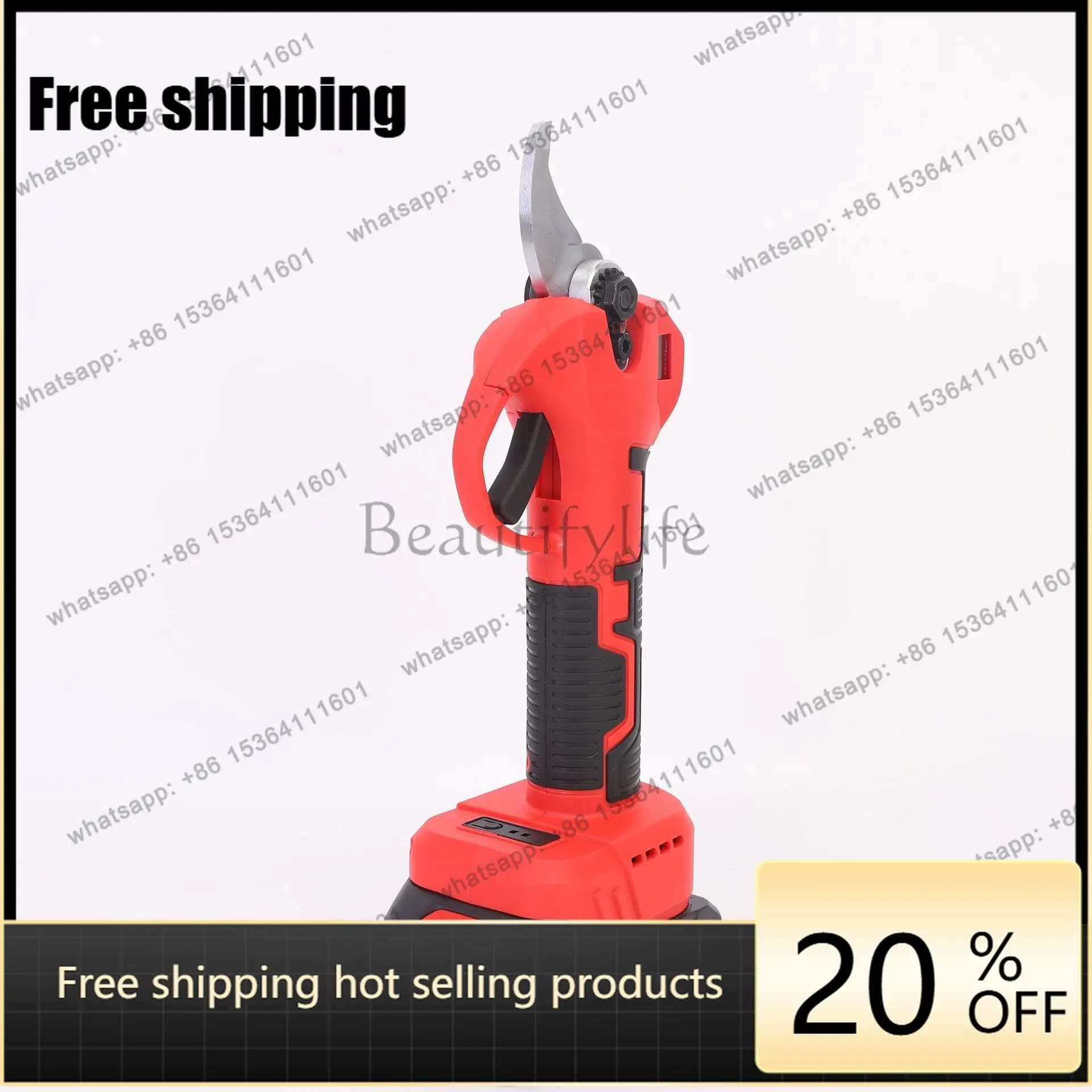 2.5 cm electric pruning shears rechargeable fruit tree branches portable garden shears manufacturers wholesale