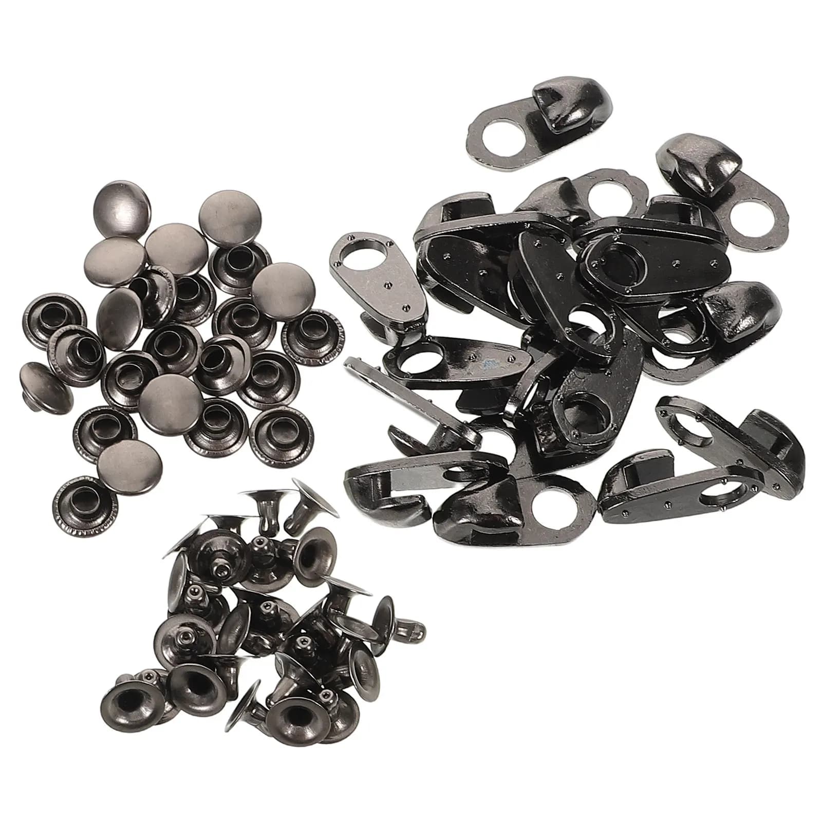 20Pcs Rustproof Metal Lace Fittings Shoe Buckle Set for Hiking Boots Climbing Shoes Camp Boots Repair Easy Tool Free