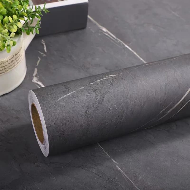 Adesivi Murali Impermeabili in Marmo Grigio Antico Spesso Opaco, Carta da Parati Autoadesiva per Mobili da Cucina e Piani di Lavoro, Resistente alle Alte Temperature