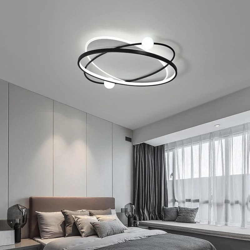 Nordic Minimalist Ceiling Light Modern Circular LED Ceiling Light for Bedroom Living Room Study Ceiling Lamp Ring Home Lighting