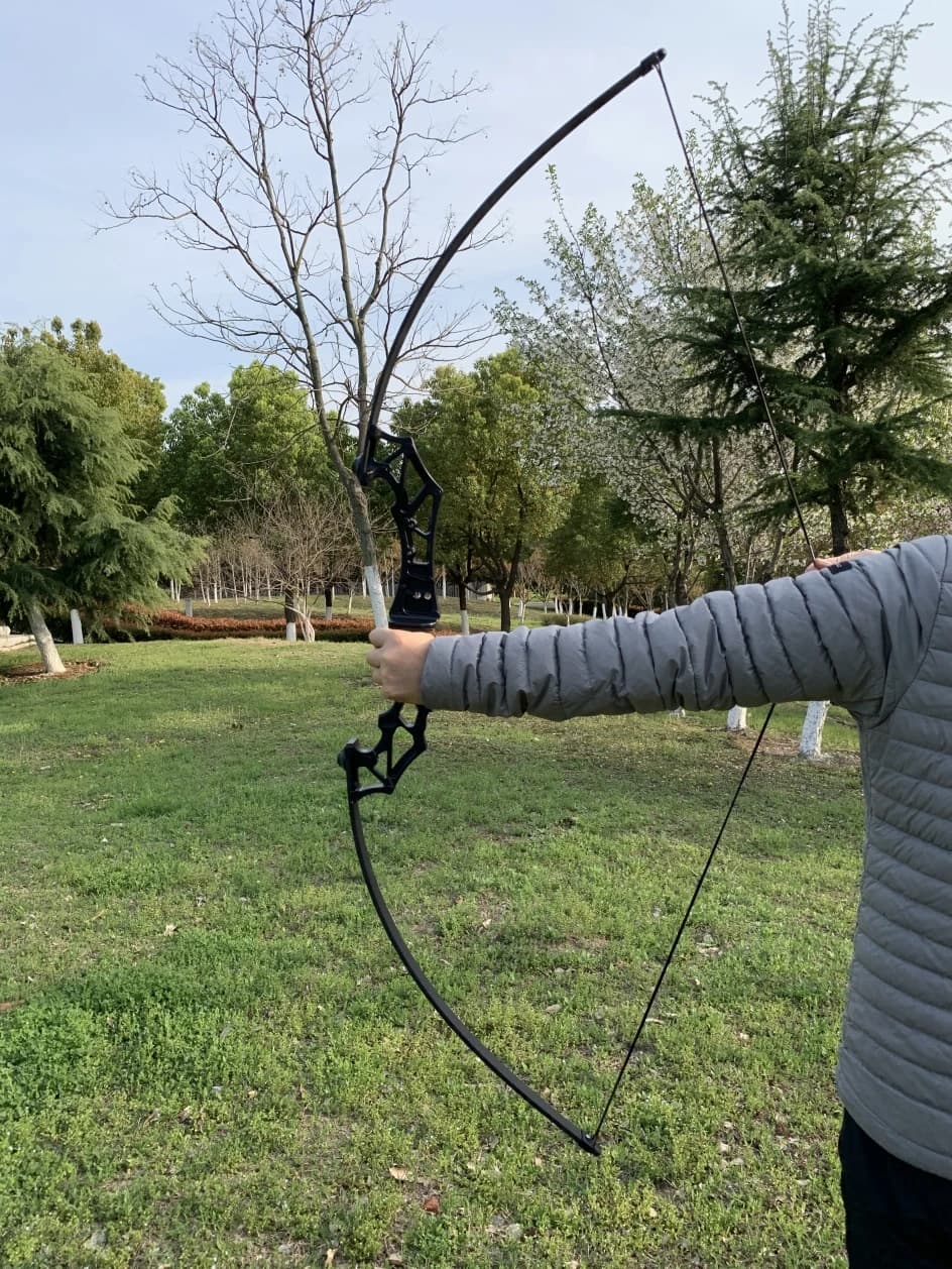 20/30/40/50lbs arco dritto 53 ''tiro con l'arco frecce sportive arco Take Down Target Shoot pratica arco arco destro