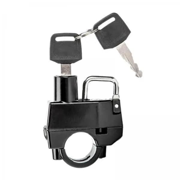 Durable Helmet Lock in Aluminum Alloy, Universal Safety Lock for Motorcycle Handlebar, Scooter and Road Bike