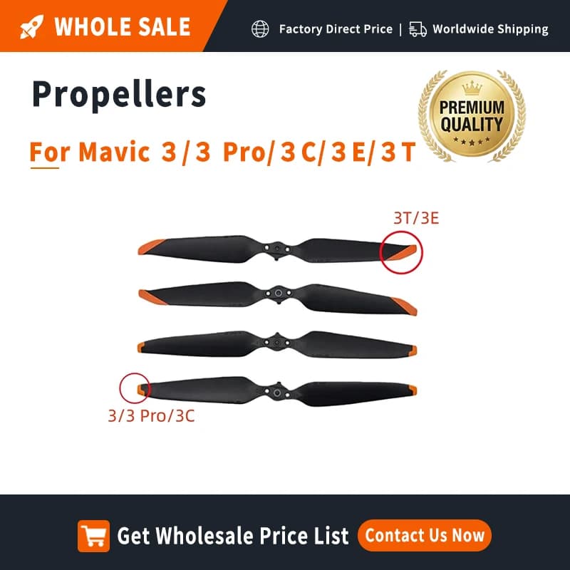 Commercial Drone Propeller Blade for DJI Mavic 3/3 Pro/3C/3T/3E Quick Release Prop Replacement Repair Spare Part Wholesale Stock