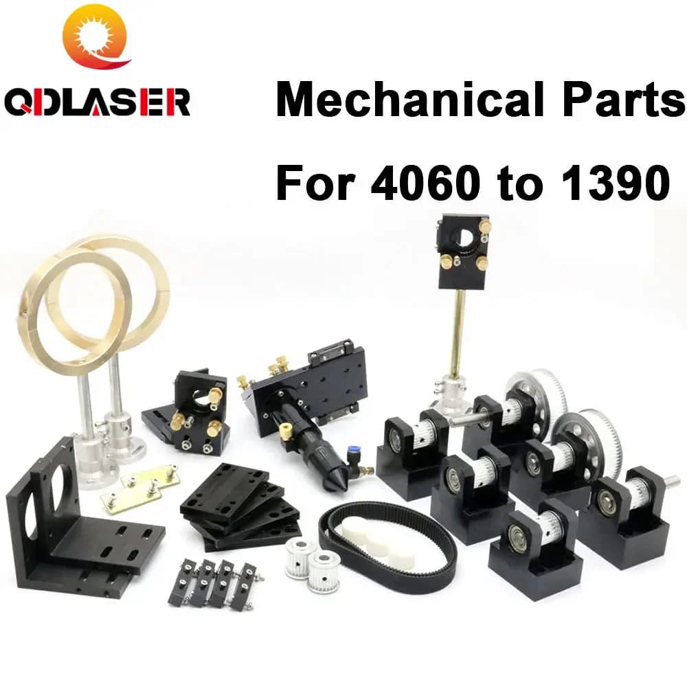 QDLASER CO2 Componenti meccanici laser Parti hardware di trasmissione in metallo Set di testine laser Attrezzatura per macchine da taglio per incisione