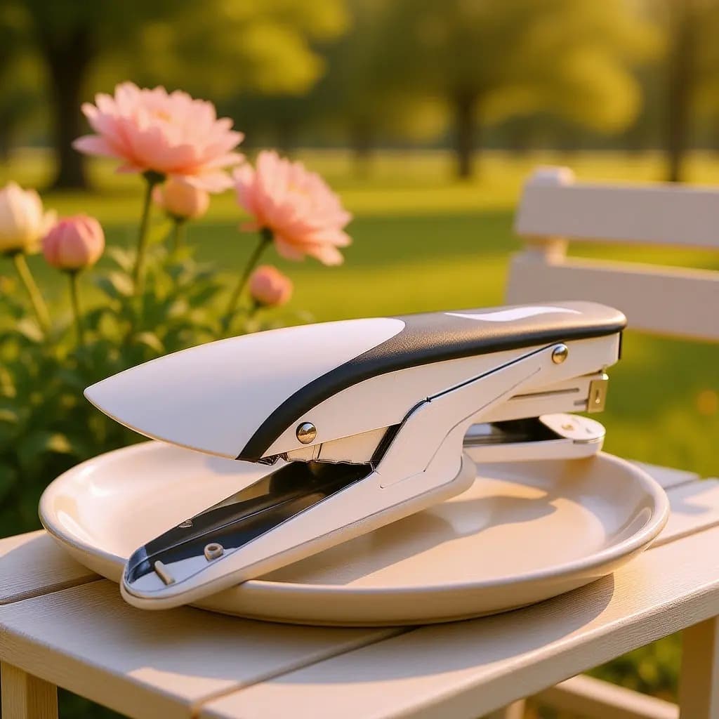 Cucitrice Metallica Anti-Intasamento con Impugnatura Ergonomica, Cucitura da 2-20 Fogli Senza Sforzo, Strumento di Cucitura Resistente per Ufficio e Scuola