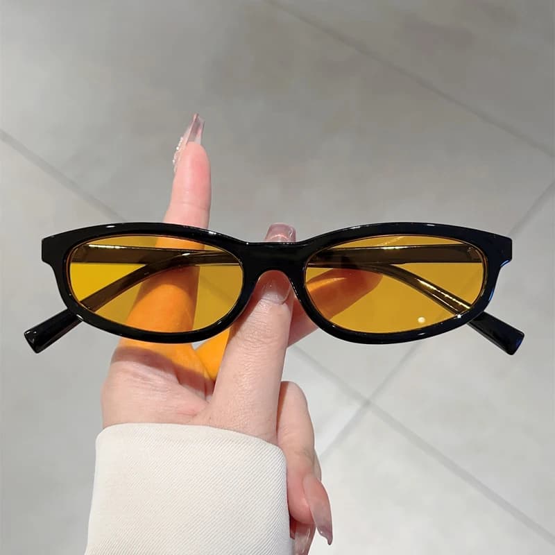 KAMMPT Sunglasses with Irregular Frame Woman 2025 Fashion Candy Color Decor Shades New Design Brand Fashion Casual Sunglasses For Outdoor