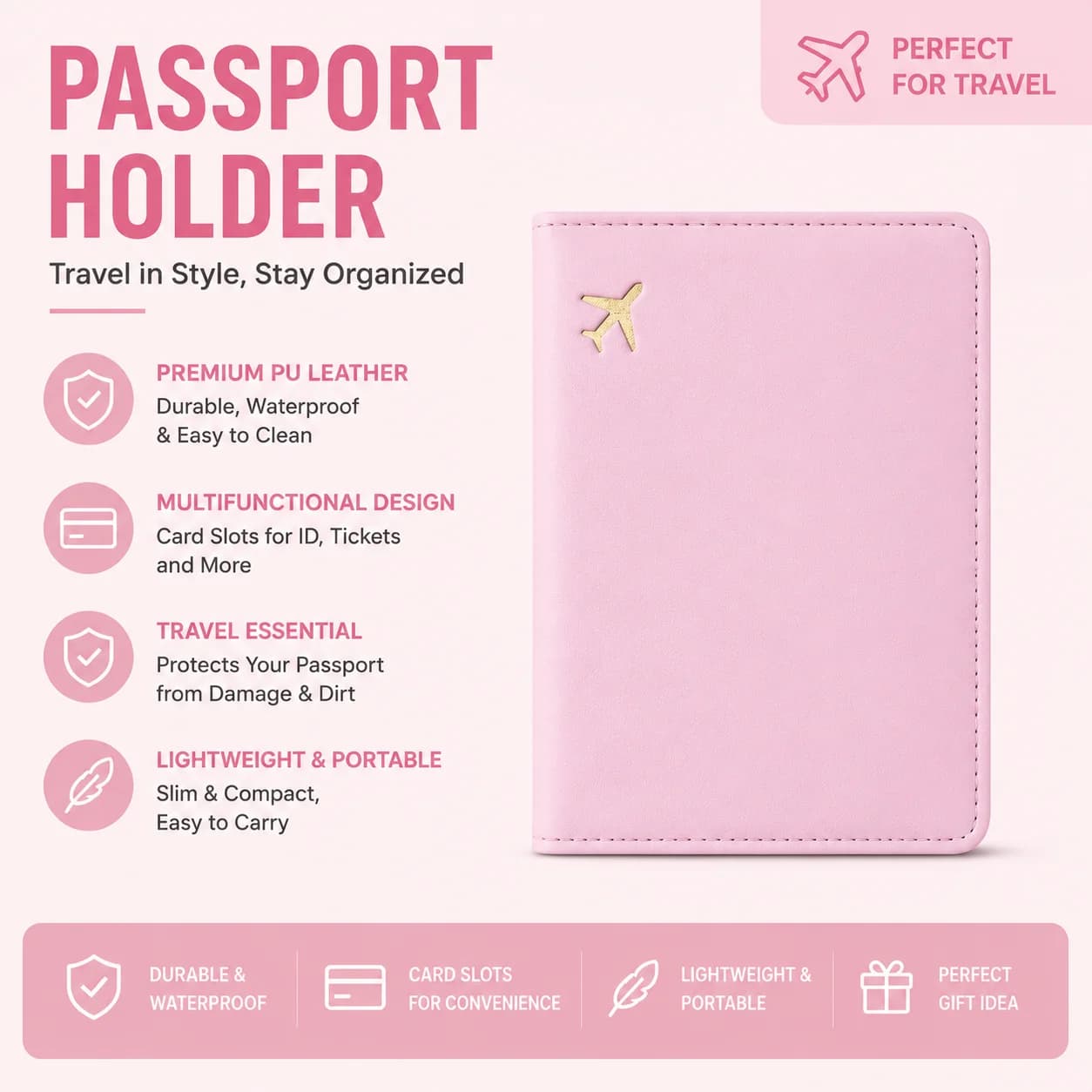 Luxury Airplane Passport Cover Custom Name Men Women Business Passport Holder Personalized Logo Initials Travel Accessories