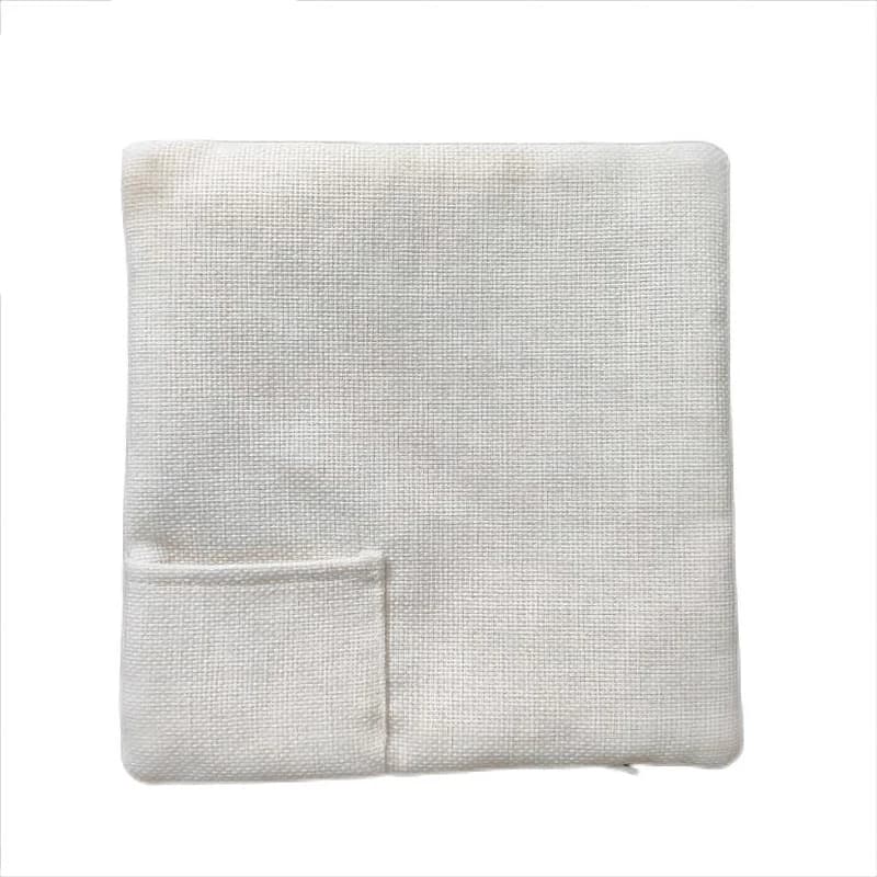 30pcs/Lot Custom Christmas 8 inch Linen Sublimation blanks Tooth Fairy Pillow Case Linen Pocket Pillow Cover