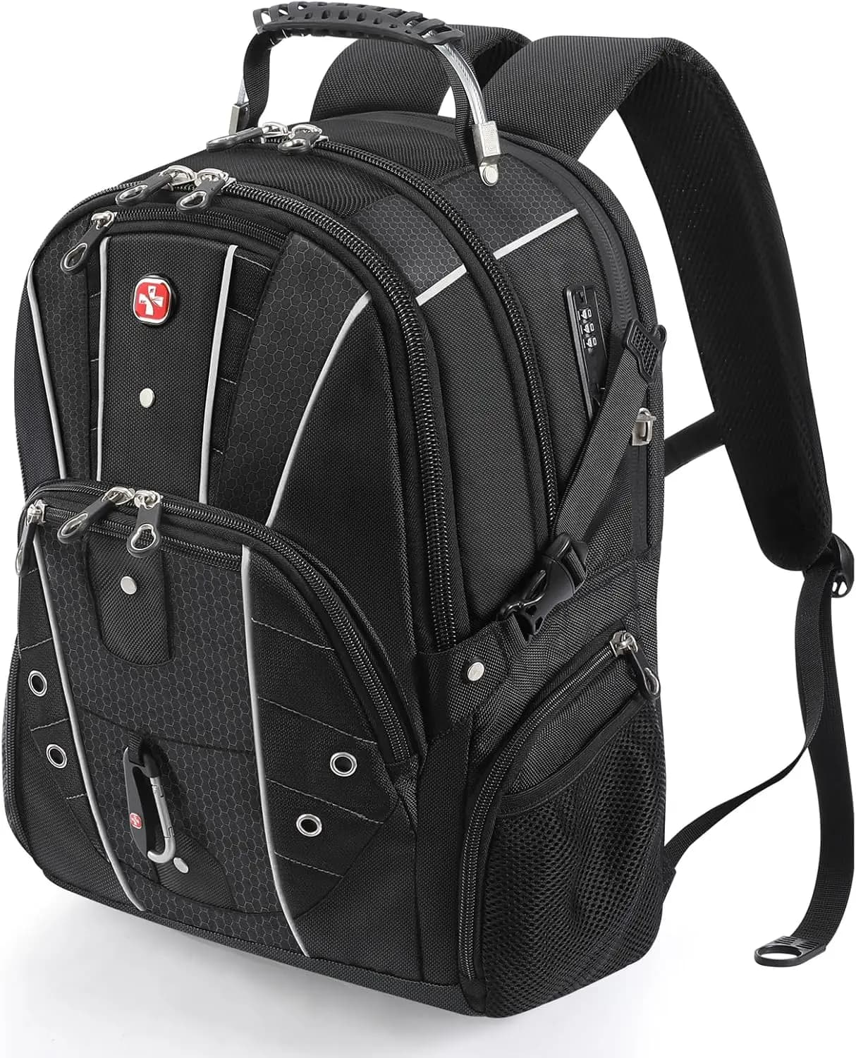 17 Inch USB C Laptop Backpack with Anti-Theft Lock, Large Capacity Tech Backpack for Travel Work Commute