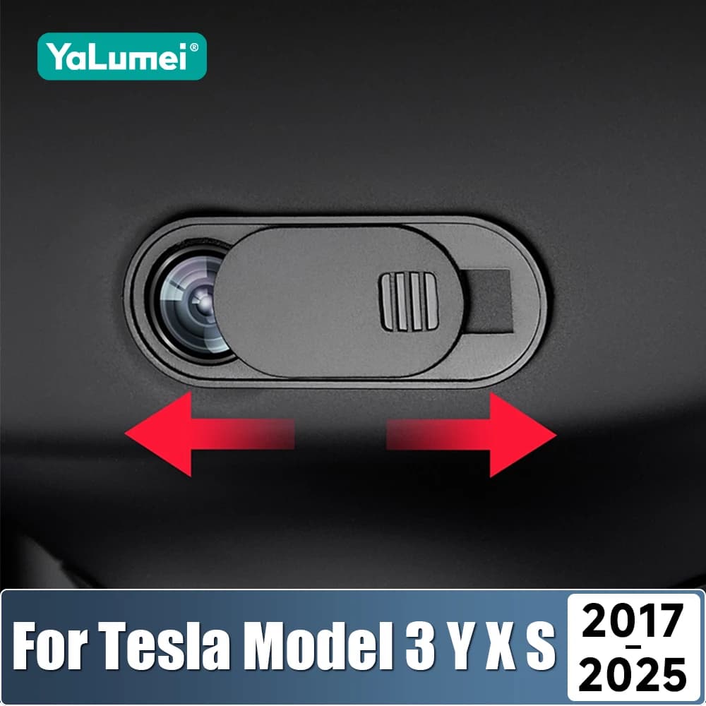 For Tesla Model Y 3 SX 2017-2020 2021 2022 2023 2024 2025 ABS Interior Car Webcam Camera Protection Privacy Cover Accessories