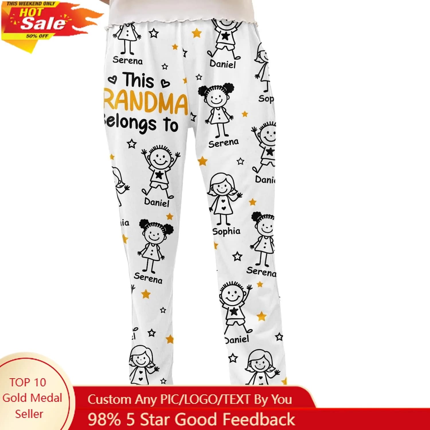 Pantaloni del pigiama: un regalo di Natale con facce fotografiche personalizzate, perfetti per la famiglia, gli amici e le vacanze