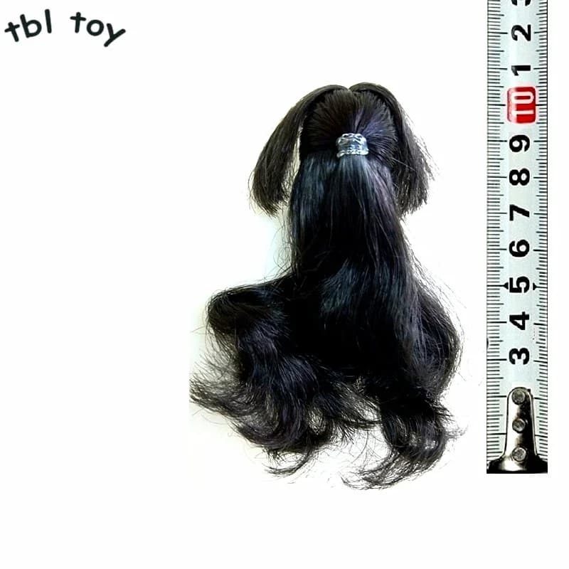 Set di capelli per scolpire la testa in scala 1/6 parrucca riccia lunga e dritta per accessori per soldati femminili da 3.5 pollici Action Toy Figures modello di bambola
