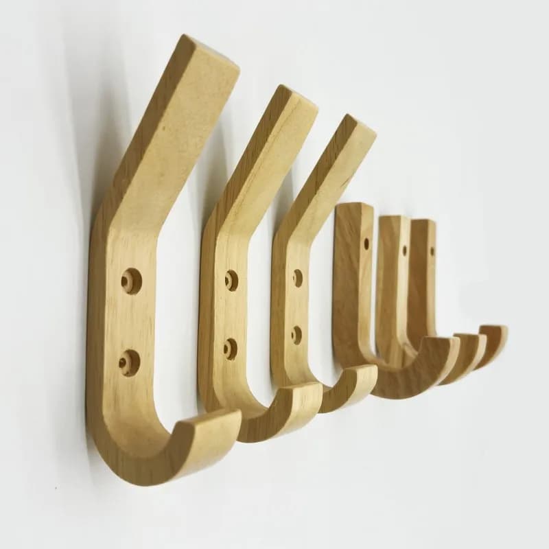 Ganci per mobili in legno stile nordico, appendiabiti da porta, porta borse, porta chiavi, accessori per mobili