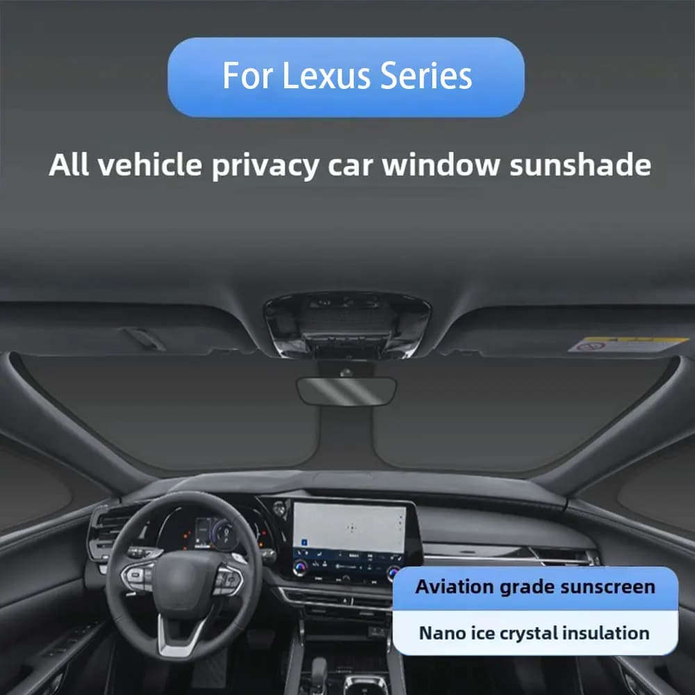 Auto Pieghevole Parabrezza Anteriore Tetto di Vetro Tetto Apribile Lucernario Parasole Finestra Ombra Tetto Apribile Aggiornamento Rete di Maglia Per La Serie Lexus