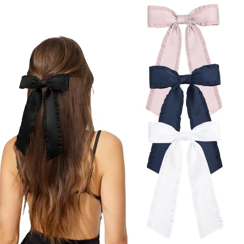 2025 Eleganti Fermagli per Capelli con Fiocco a Nastro per Donne e Ragazze, Regalo, Accessori, Ornamenti per Capelli