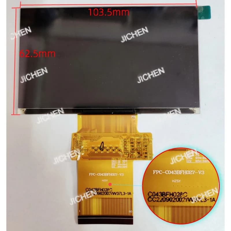 Display LCD FPC-C043BFH027-V3 C043BFH028C per Riparazione Schermi di Proiettori