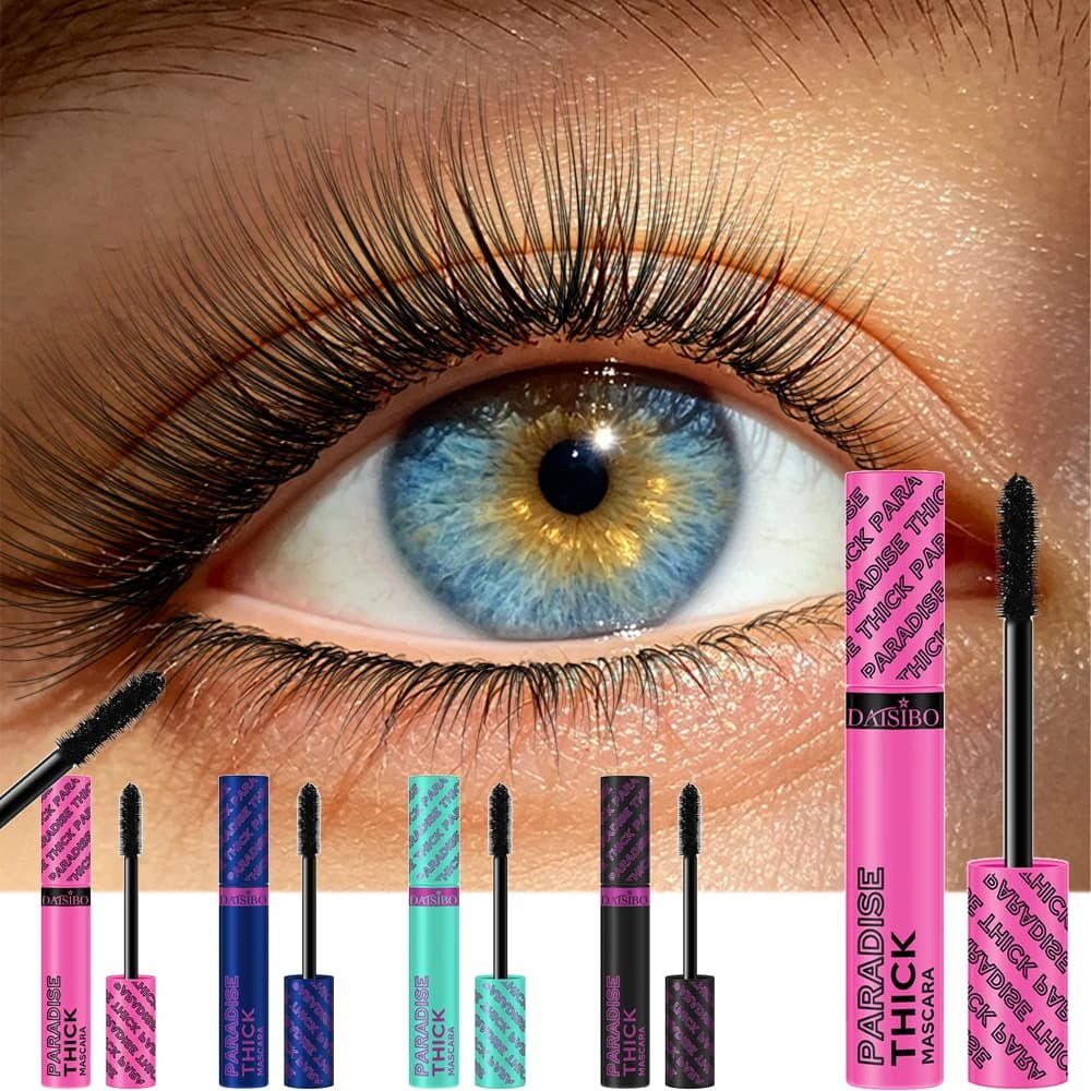 Mascara Volumizzante e Incurvante Impermeabile a Lunga Durata, Effetto Extension Ciglia Naturale, Mascara Nero Sottile Anti-Sbavature