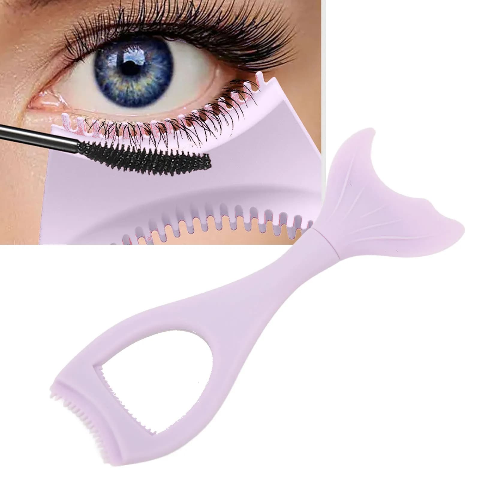 Eyeliner stencil Wing Tips Multifunction Silicone Reusable Shade Mascara Shield applicator Guard for Makeup Tools