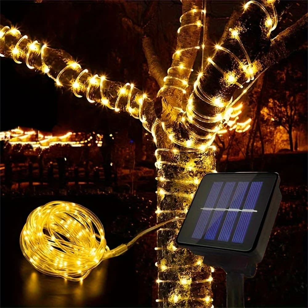 Luci a Stringa Solare 50/100/200/300 LED per Esterni, Decorative per Giardino, Festival, Natale, Feste, Luci Fatate a LED