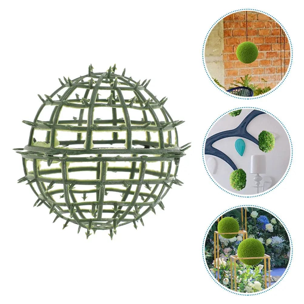 3Pcs Artificial Plant Topiary Ball Support Plastic Frame Flower Shelf Holder Rack for Garden Backyard Floral Display