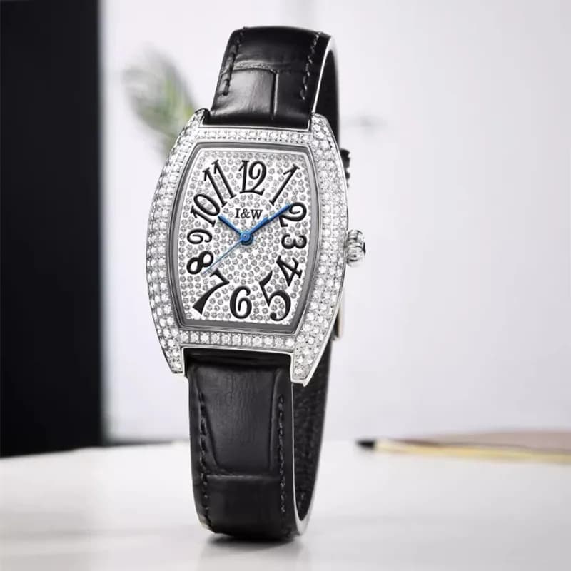CARNIVAL Orologio da donna al quarzo quadrato alla moda da donna, marchio di lusso, impermeabile, con diamanti pieni, orologi da polso per donna Reloj Mujer
