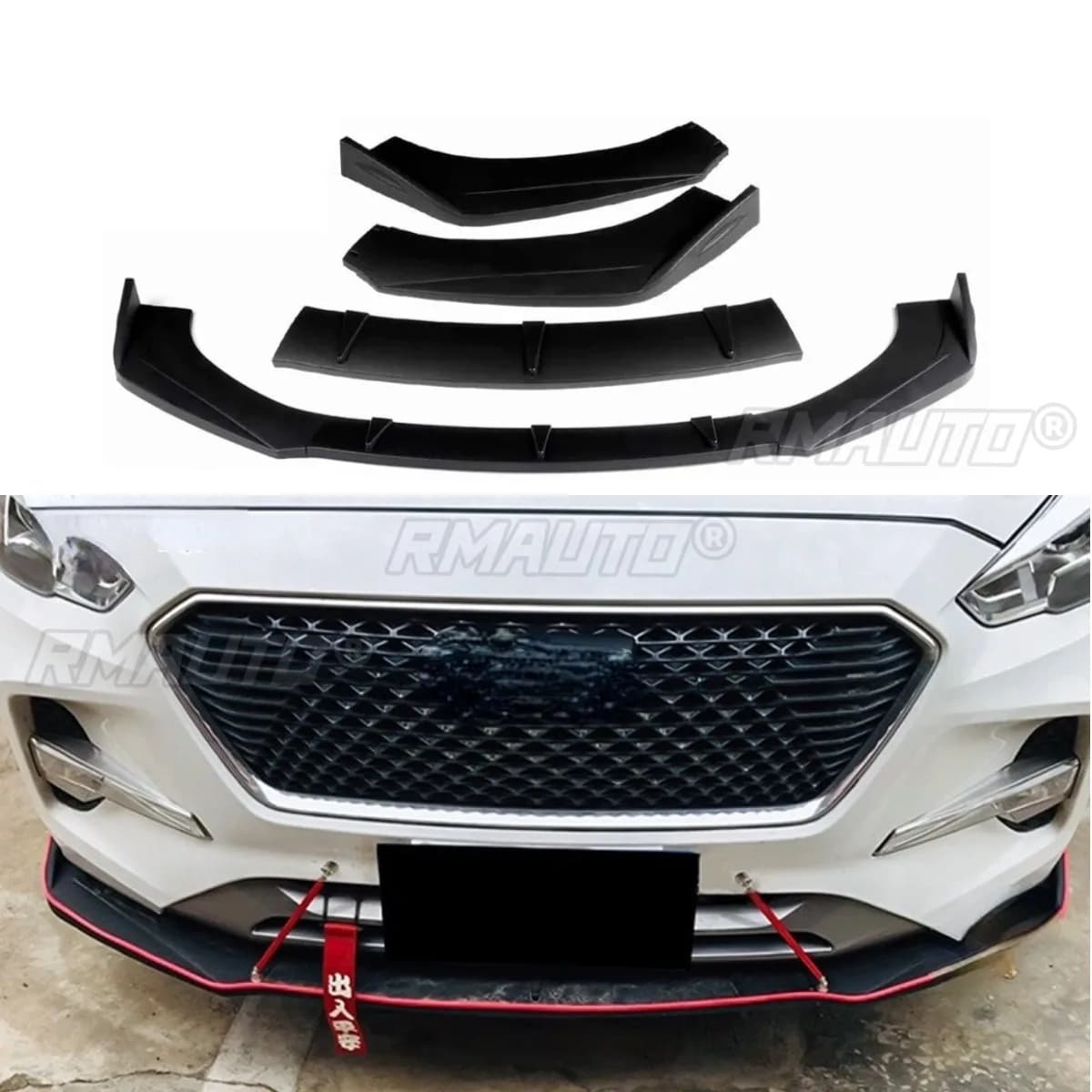 Car Front Bumper Lip Front Bumper Splitter Diffuser Bumper Guard Protector Cover Apron Body Kit For GWM Haval M6 Car Accessories